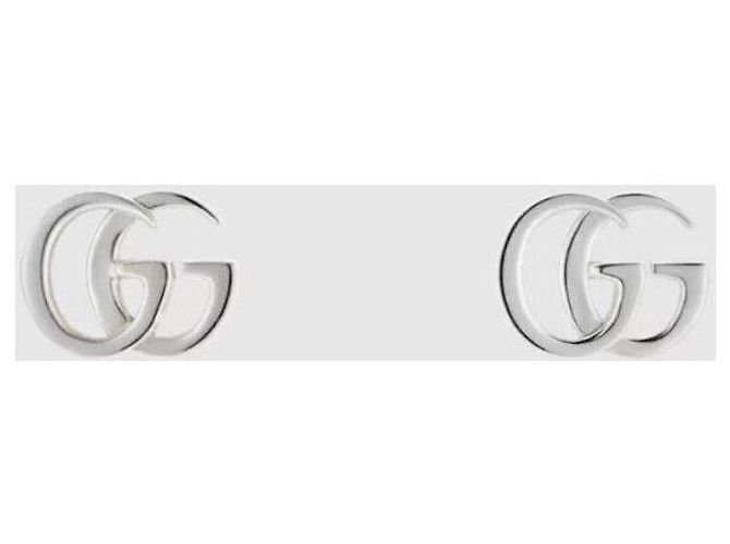 Gucci Orecchini GG Marmont con borchie argento - vista 9