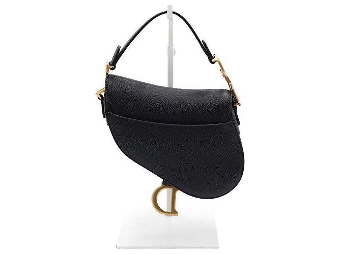 Dior Mini borsa Tote Saddle in vitello grana nera - vista 5