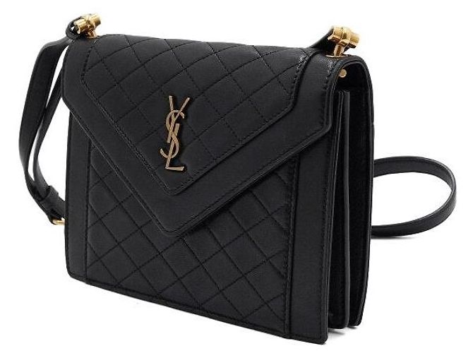 Saint Laurent Borsa a tracolla e a spalla mini trapuntata GABY in pelle nera Nero - vista 3