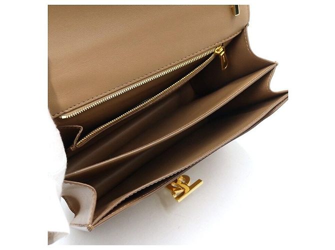 Burberry Borsa a tracolla e spalla marrone con logo TB - vista 5