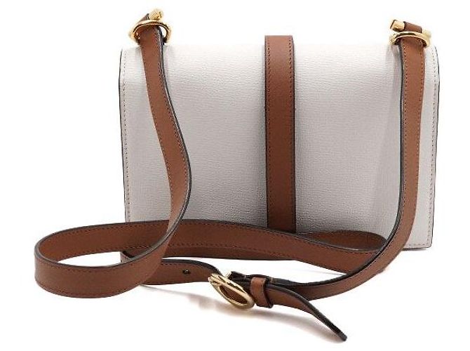 Bally Borsa a tracolla e crossbody con patta in pelle bianca - vista 4