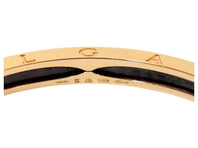 Bulgari Bracciale rigido in oro rosa Nero - vista 5