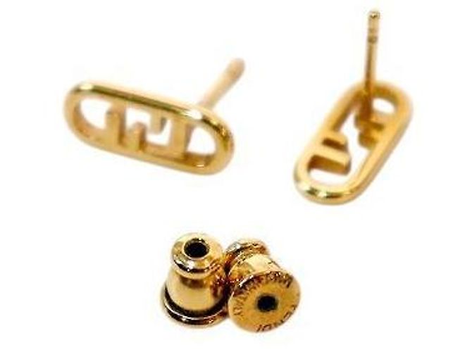 Fendi Pendientes Lock de oro Dorado - vista 4