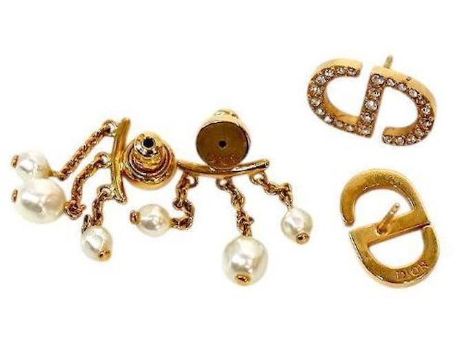 Dior Petite Perlenohrringe Golden - Ansicht 4