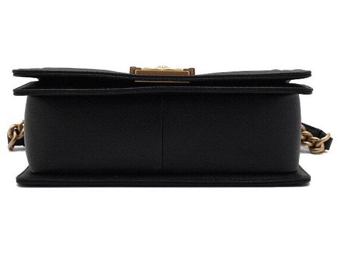 Chanel Borsa a tracolla con patta Medium con catena dorata Nero - vista 8