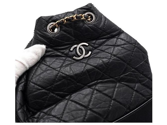 Chanel Zaino piccolo Gabrielle in vitello nero - vista 10