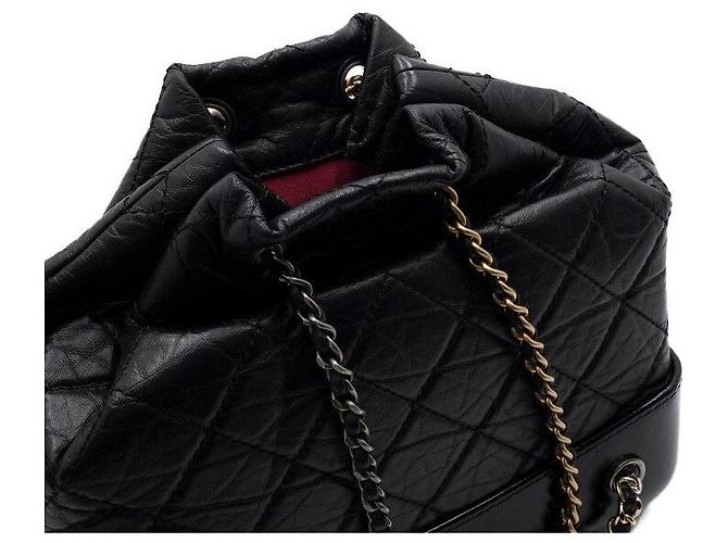 Chanel Zaino piccolo Gabrielle in vitello nero - vista 12