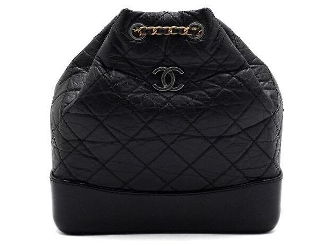 Chanel Zaino piccolo Gabrielle in vitello nero - vista 2