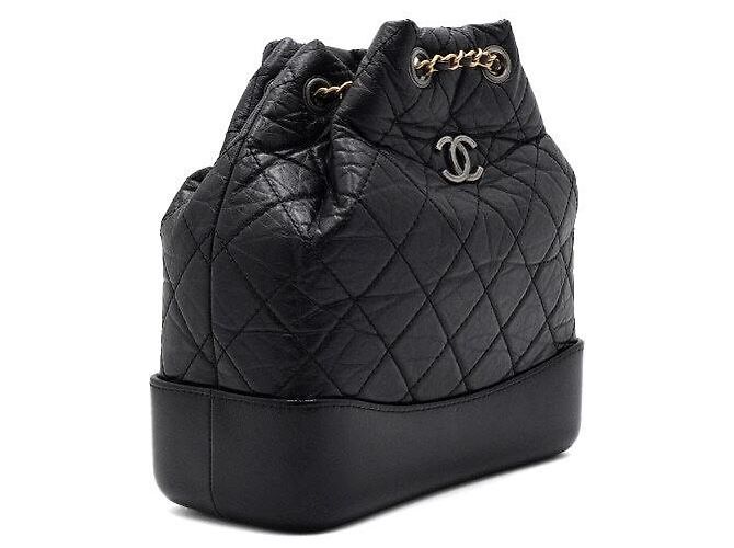 Chanel Zaino piccolo Gabrielle in vitello nero - vista 4