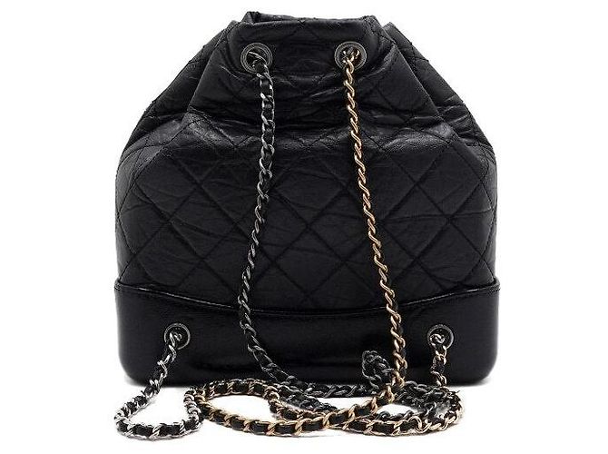 Chanel Zaino piccolo Gabrielle in vitello nero - vista 5