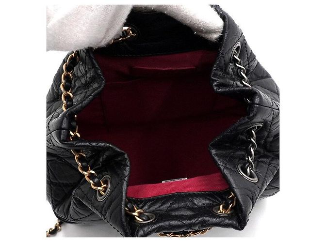 Chanel Zaino piccolo Gabrielle in vitello nero - vista 6