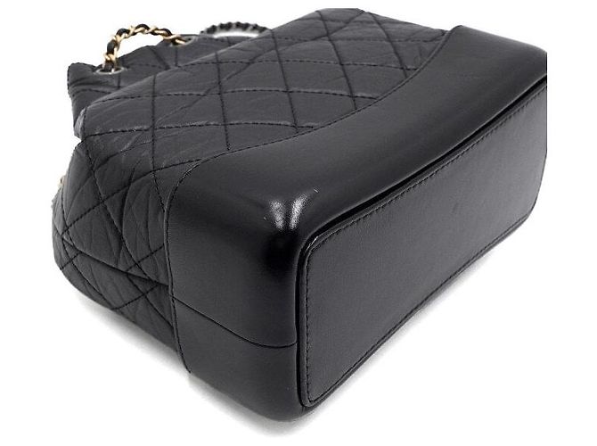 Chanel Zaino piccolo Gabrielle in vitello nero - vista 8