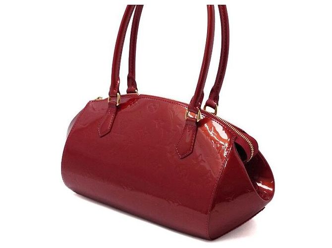 Louis Vuitton Borsa tote e borsa a tracolla Monogram Vernis Sherwood PM Rosso - vista 2