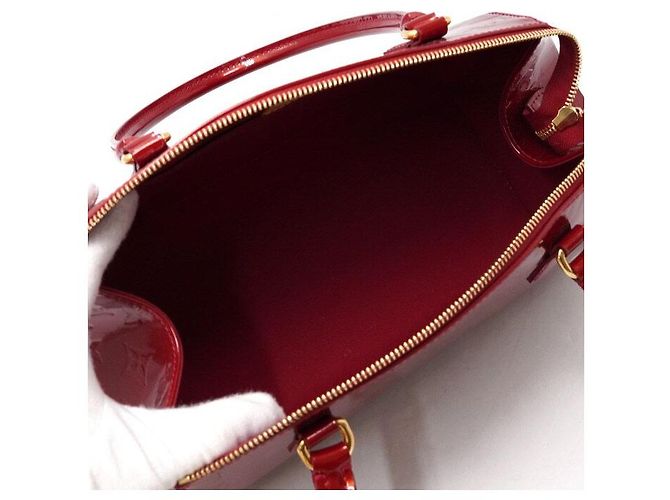 Louis Vuitton Borsa tote e borsa a tracolla Monogram Vernis Sherwood PM Rosso - vista 5