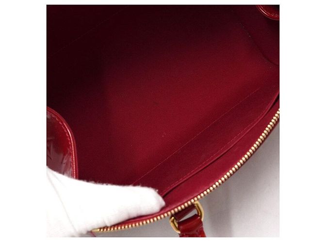 Louis Vuitton Borsa tote e borsa a tracolla Monogram Vernis Sherwood PM Rosso - vista 6