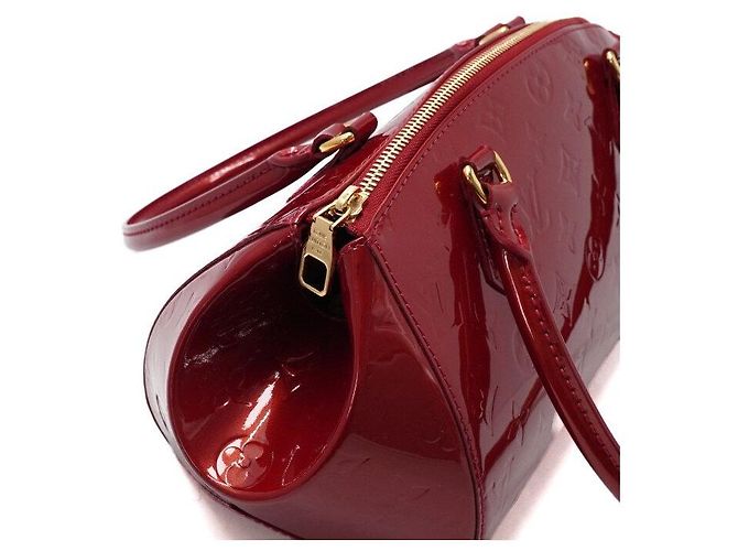 Louis Vuitton Borsa tote e borsa a tracolla Monogram Vernis Sherwood PM Rosso - vista 8