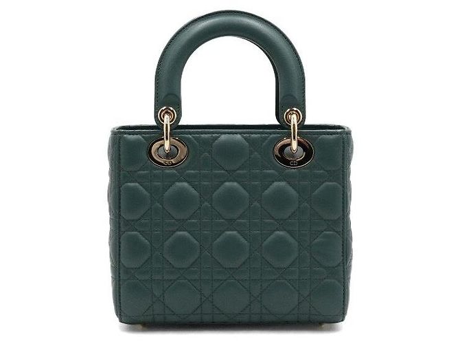 Borsa a mano e a tracolla Lady Dior My ABCDior Small Verde - vista 5
