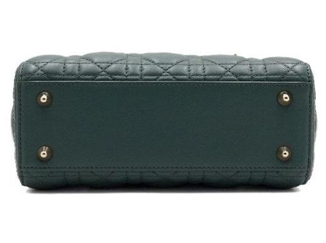 Borsa a mano e a tracolla Lady Dior My ABCDior Small Verde - vista 7
