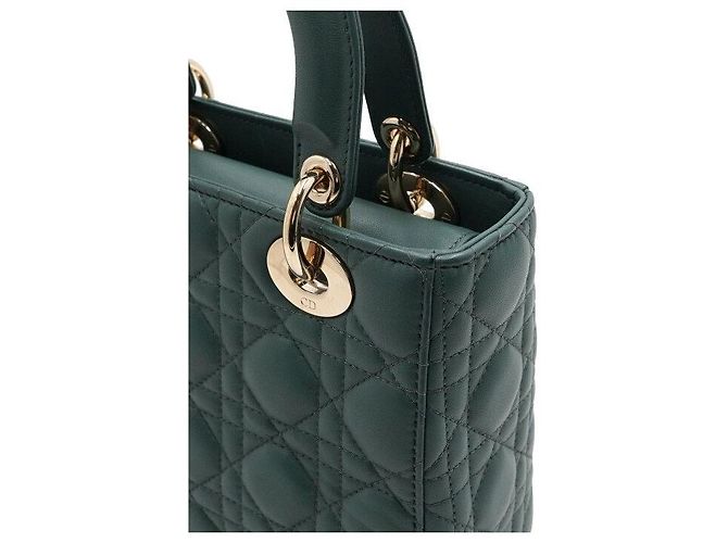 Borsa a mano e a tracolla Lady Dior My ABCDior Small Verde - vista 9