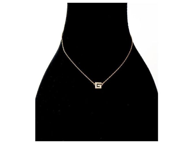 Givenchy Collar de oro cúbico Dorado - vista 5