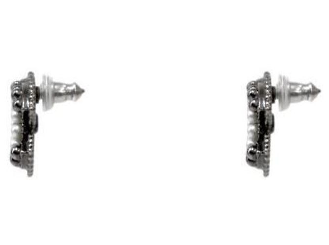 Chanel Pearl CC Ohrringe Silber - Ansicht 2