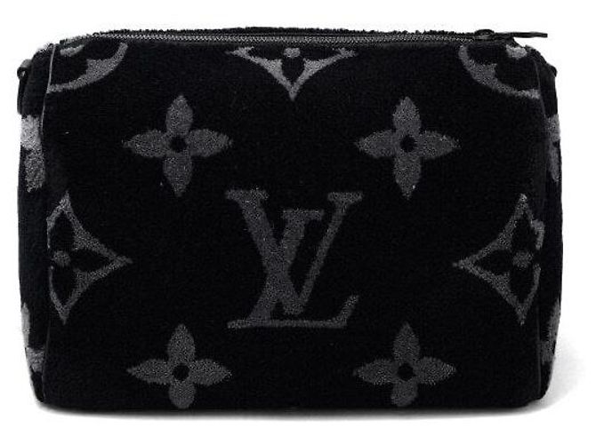 Louis Vuitton Borsa a tracolla da uomo Keepall Bandoulière in shearling nero Monogram - vista 4