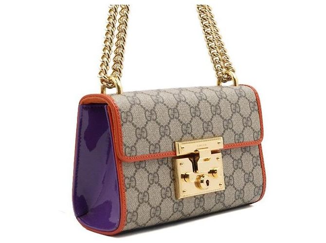Padlock Gucci Borsa a tracolla Small GG con catena dorata e lucchetto Multicolore - vista 3