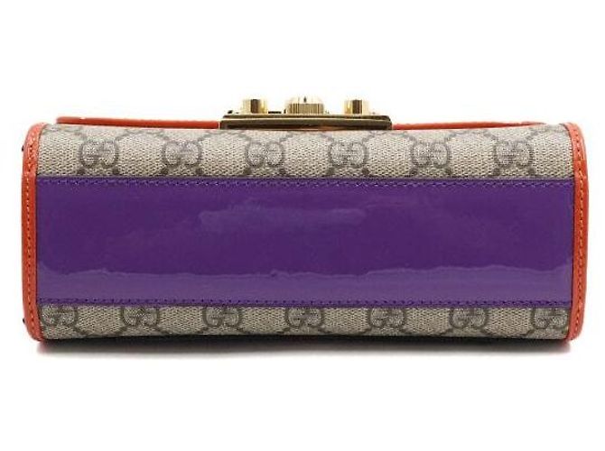 Padlock Gucci Borsa a tracolla Small GG con catena dorata e lucchetto Multicolore - vista 7