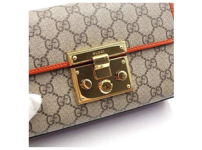 Padlock Gucci Borsa a tracolla Small GG con catena dorata e lucchetto Multicolore - vista 9