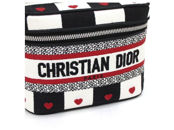 Dior Borsa Tote e Borsa a Tracolla D-Chess con Motivo a Cuore, modello Vanity Case Rosso - vista 4