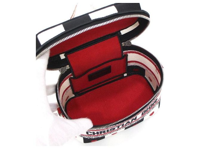 Dior Borsa Tote e Borsa a Tracolla D-Chess con Motivo a Cuore, modello Vanity Case Rosso - vista 5