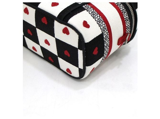 Dior Borsa Tote e Borsa a Tracolla D-Chess con Motivo a Cuore, modello Vanity Case Rosso - vista 6