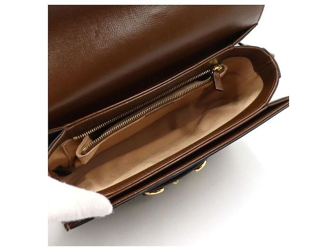 Gucci Borsa a tracolla in tela Horsebit - vista 5