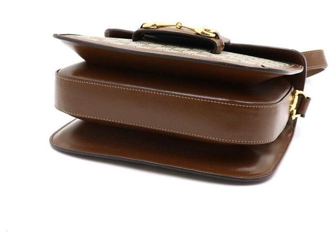 Gucci Borsa a tracolla in tela Horsebit - vista 7