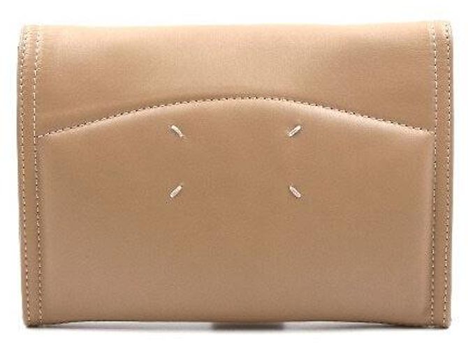 Maison Martin Margiela Clutch con patta e logo dorato - vista 4