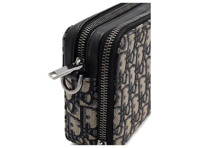 Dior Borsa a tracolla e crossbody unisex Oblique Pouch Zip - vista 10