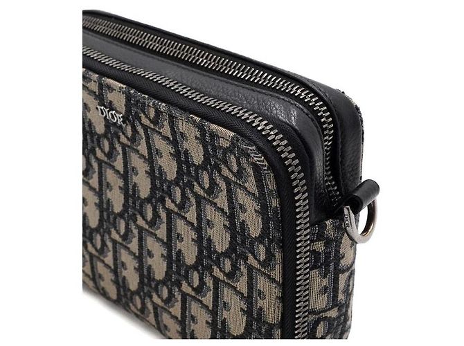 Dior Borsa a tracolla e crossbody unisex Oblique Pouch Zip - vista 12