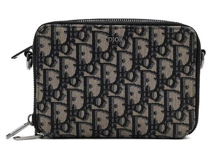 Dior Borsa a tracolla e crossbody unisex Oblique Pouch Zip - vista 2