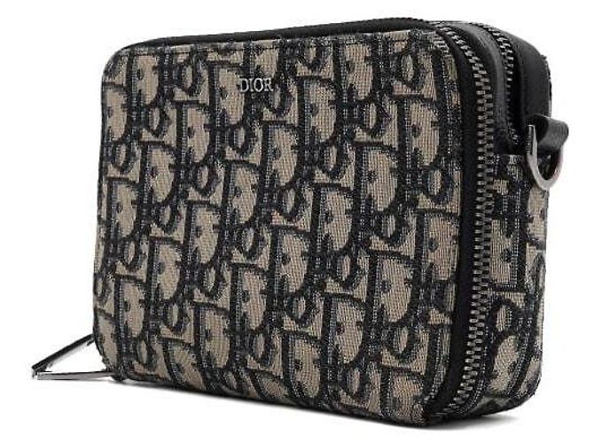 Dior Borsa a tracolla e crossbody unisex Oblique Pouch Zip - vista 3