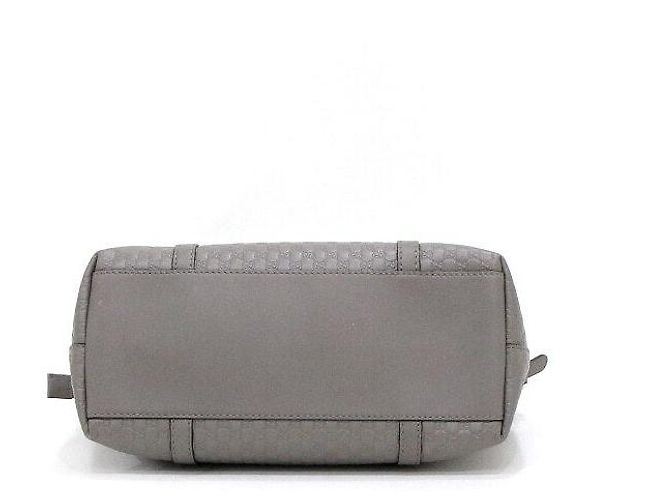 Gucci Borsa tote e a tracolla in pelle Micro GG Grigia Marrone - vista 7