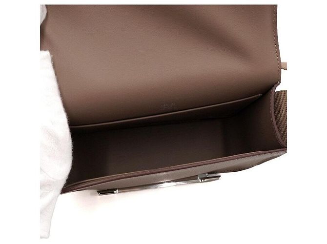 Hermès Borsa a spalla e borsa a tracolla da donna Etoupe Silver-tone Marrone - vista 5