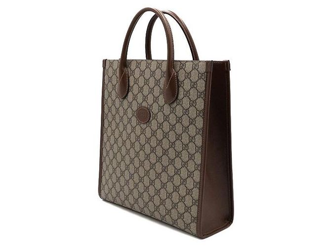 Gucci Interlocking GG Canvas Tote und Schultertasche - Ansicht 3