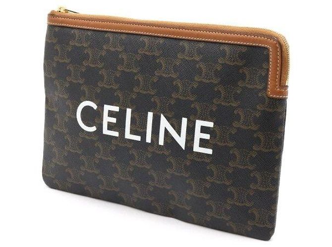Céline Triomphe Canvas Kleine Pochette und Clutch-Tasche - Ansicht 2