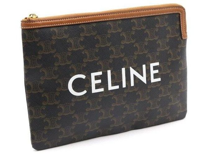 Céline Triomphe Canvas Kleine Pochette und Clutch-Tasche - Ansicht 3