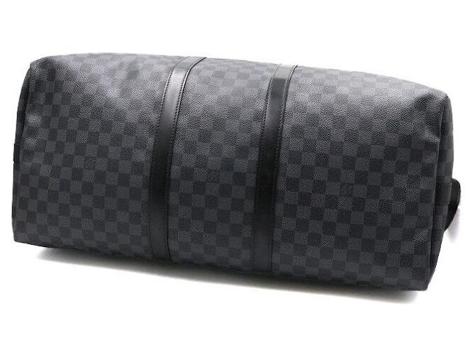 Louis Vuitton Borsa Tote e Borsa a Tracolla Keepall Damier Graphite Marrone - vista 5