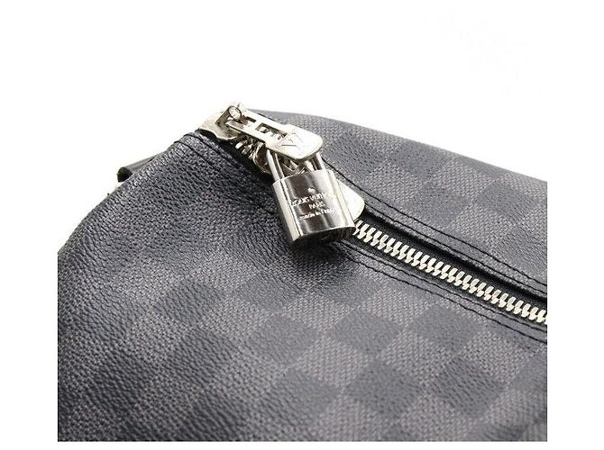 Louis Vuitton Borsa Tote e Borsa a Tracolla Keepall Damier Graphite Marrone - vista 6