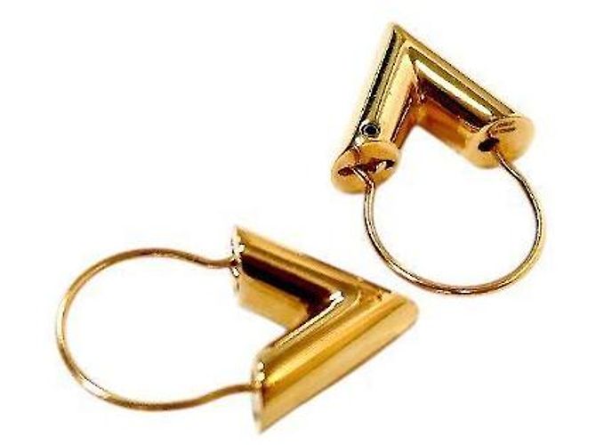 Louis Vuitton Pendientes Essentials Gold Dorado - vista 5