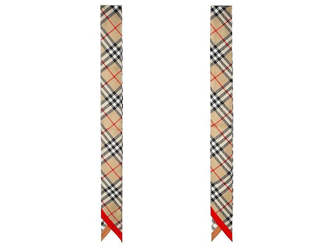 Burberry Skinny Seidenschal mit Karomuster Mehrfarben - Ansicht 7