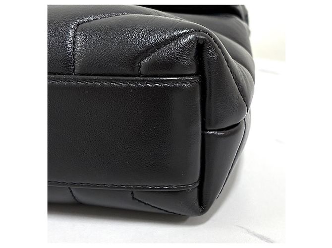 Saint Laurent Borsa Lulu Toy Bag Monogram Nera Nero - vista 11