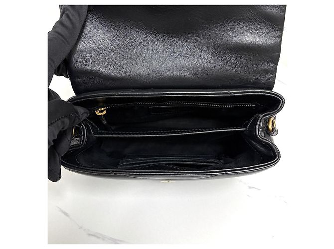 Saint Laurent Borsa Lulu Toy Bag Monogram Nera Nero - vista 12